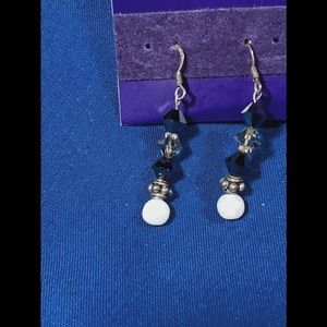 Perl Beaded Dangling Earrings